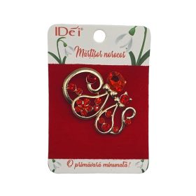 Martisor brosa metalica, model 2