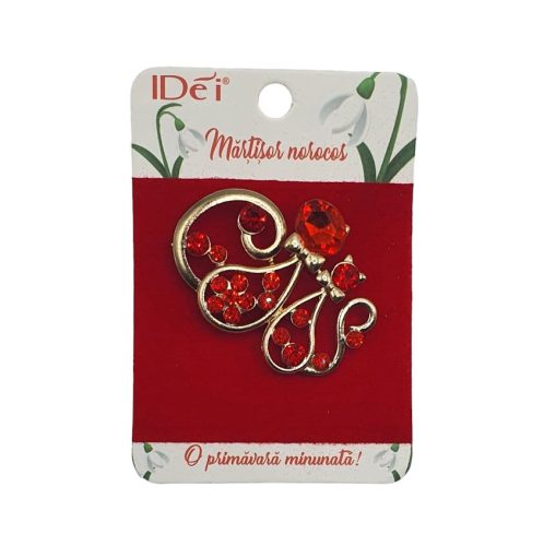 Martisor brosa metalica, model 2
