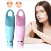 Perie de curatare a fetei HQ-1812, aparat pentru masaj facial, impermeabil, ultrasunete, albastra