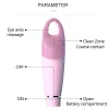 Perie de curatare a fetei HQ-1812, aparat pentru masaj facial, impermeabil, ultrasunete, albastra