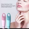 Perie de curatare a fetei HQ-1812, aparat pentru masaj facial, impermeabil, ultrasunete, albastra