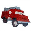 Puzzle din lemn, model masina de pompieri