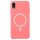 Husa Apple iPhone 13 Pro, Magsafe Silicone, protectie camera, microfibra, roz pal