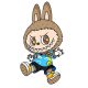 Sticker mic/mare pentru tricouri sau alte materiale textile albe, termo aplicabile, model La Bubu 7