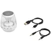 Boxa portabila Bluetooth® Rave Light Up, 3W, LED-uri ambientale, alba