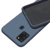 Husa Liquid Silicone Case pentru Apple iPhone 7/8, interior microfibra, gri inchis