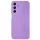 Husa Samsung Galaxy S25 FE, Luxury Silicone, protectie camera, catifea in interior, mov