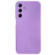 Husa Samsung Galaxy S25 FE, Luxury Silicone, protectie camera, catifea in interior, mov