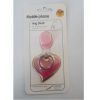 Decoratiune telefon mobil Heart, suport inclus, roz