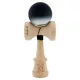 Jucarie lemn Kendama X, Rubber Grip, cupe mari V3, gaura in basecup, rulment, ata rezerva, negru/alb