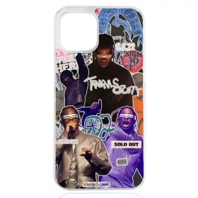   Husa iPhone 14 Pro, TPU flexibil, margini transparente, Travis1