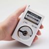 Mini radio portabil OJADE OE-1204, dual band AM/FM, iesire AUX, alb/negru