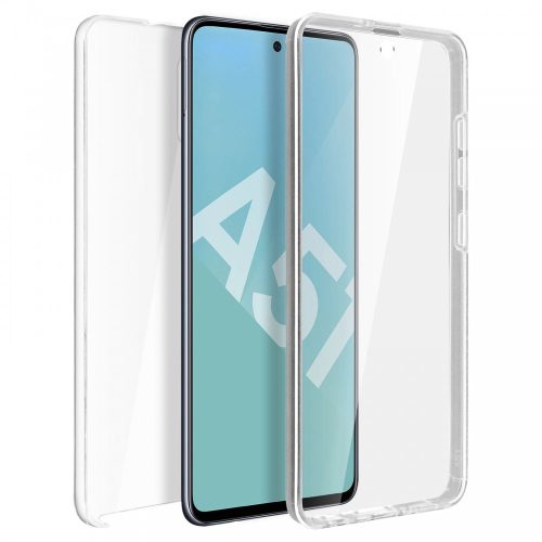 Husa Full TPU 360° pentru Samsung Galaxy A41 (fata + spate), transparenta