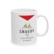 Cana ceramica personalizata, mesaj "Snagov", 330 ml, alba