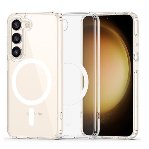 Husa protectie Samsung Galaxy A56, compatibila MagSafe, TPU, transparenta