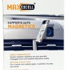 Suport auto magnetic MaxExcell, prindere cu adeziv, universal, negru