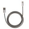 Cablu de date si incarcare USB to Type-C Goospery, 2A, 1 metru, metalic, argintiu