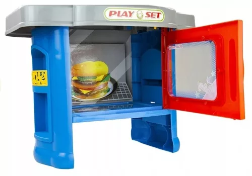 Bucatarie copii Kitchen Play Set, 22 accesorii, cu sunet si lumini