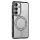 Husa Apple iPhone 17, Electroplating Bling Magsafe, protectie camera, margini negre