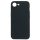 Husa Apple iPhone 16e, Luxury Silicone, catifea in interior, neagra
