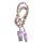 Cablu date si incarcare Lightning (iPhone), 1 metru, 3A, multicolor, capete mov