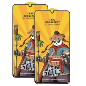   Folie sticla Samsung Galaxy A70, Kungfu Panda, Antistatic Glass ESD +, margini negre