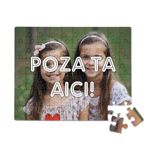 Puzzle personalizat cu poza ta, A4, 120 piese, cadru cartonat inclus