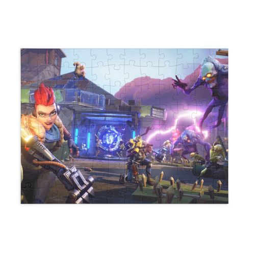 Puzzle 80 piese, 20 x 15 cm, personaje Fortnite, model 1