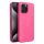 Husa Apple iPhone 15, Luxury Silicone, catifea in interior, roz ciclam