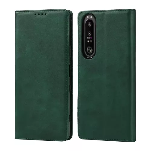 Husa Samsung Galaxy A15, Elegant Book Case, inchidere magnetica, verde