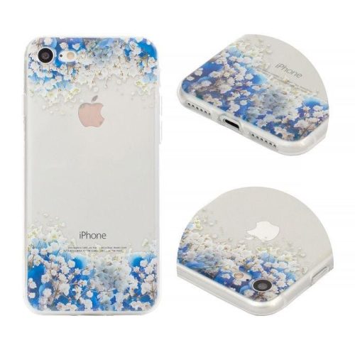 Husa de protecție pentru Samsung Galaxy S7 Edge, TPU transparent, model Ocean of Flowers
