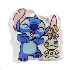   Suport telefon mobil tip popsocket, model Stitch si prietenul lui