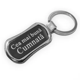 Breloc metalic "Cea mai buna cumnata"