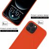 Husa Huawei P Smart 2021 Luxury Silicone, catifea in interior, protectie camere, portocalie