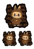 Stickere cu personaje La Bubu, material Vinyl / PP autoadeziva Glossy, 3 bucati