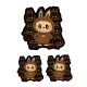Stickere cu personaje La Bubu, material Vinyl / PP autoadeziva Glossy, 3 bucati