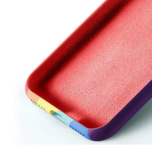 Husa Apple iPhone 12 Rainbow Case, silicon, design curcubeu
