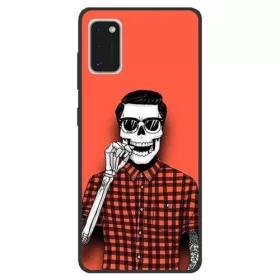   Husa de protectie pentru Samsung Galaxy A41, hibrid TPU + PC, model Hipster Man 1