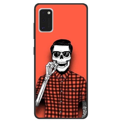 Husa de protectie pentru Samsung Galaxy A41, hibrid TPU + PC, model Hipster Man 1