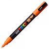 Marker UNI Posca portocaliu PC-3M, varf rotund, 0.9-1.3mm