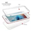 Husa protectie iPhone 15 Pro (fata + spate) Fully PC & PET 360°, transparenta