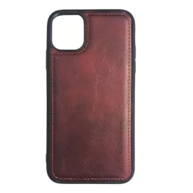   Husa Apple iPhone 11, Leather Cover, TPU si piele ecologica, visinie