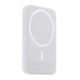 Baterie externa Magsafe, 5000 mA, compatibila Iphone, Samsung, Huawei si alte modele cu suport incarcare Wireless, alba