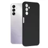 Husa Samsung Galaxy A17, Luxury Silicone, protectie camera, catifea in interior, neagra