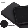 Husa Samsung Galaxy A17, Luxury Silicone, protectie camera, catifea in interior, neagra
