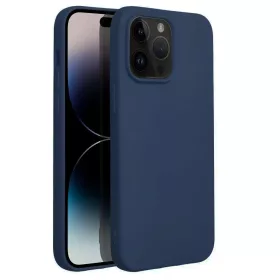   Husa Apple iPhone 16 Pro, Luxury Silicone, catifea in interior, albastra
