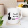 Cana ceramica personalizata, mesaj "Din cana asta bea doar Sefa", 330 ml, alba
