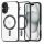 Husa Apple iPhone 13 Pro Max, Magsafe Electroplating TPU, protectie camera, margini negre