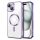 Husa Apple iPhone 11, Magsafe Electroplating TPU, protectie camera, margini mov