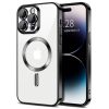 Husa Apple iPhone 11, Magsafe Electroplating TPU, protectie camera, margini negre